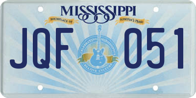 MS license plate JQF051
