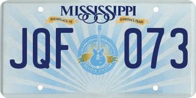 MS license plate JQF073