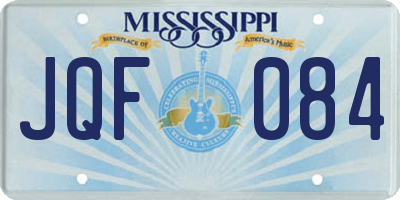 MS license plate JQF084