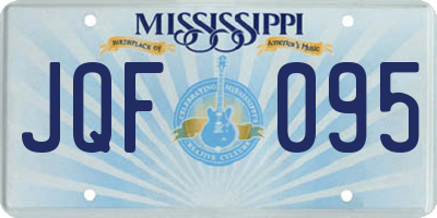 MS license plate JQF095
