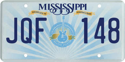 MS license plate JQF148