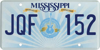 MS license plate JQF152