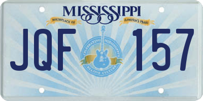 MS license plate JQF157