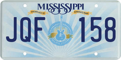 MS license plate JQF158