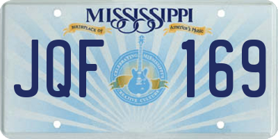 MS license plate JQF169
