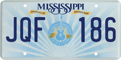 MS license plate JQF186