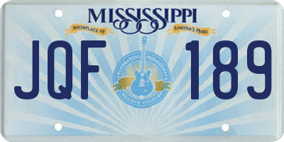 MS license plate JQF189