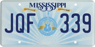 MS license plate JQF339