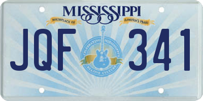 MS license plate JQF341