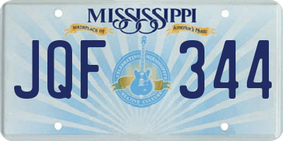 MS license plate JQF344