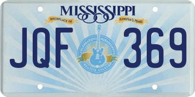 MS license plate JQF369