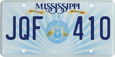 MS license plate JQF410