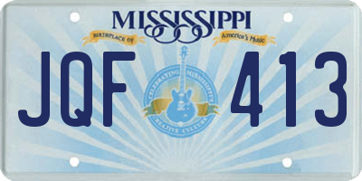 MS license plate JQF413