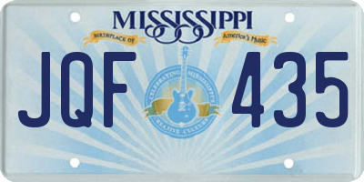 MS license plate JQF435