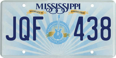 MS license plate JQF438