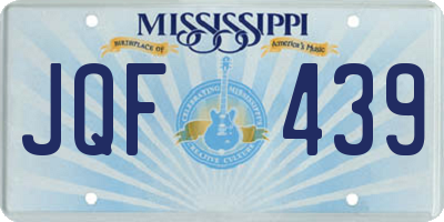 MS license plate JQF439
