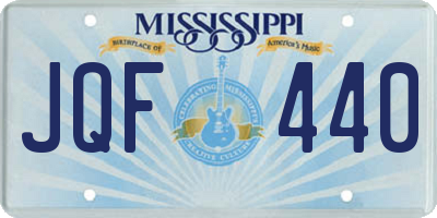 MS license plate JQF440