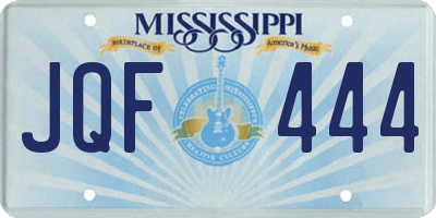 MS license plate JQF444