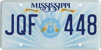 MS license plate JQF448