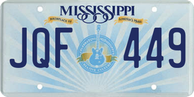 MS license plate JQF449