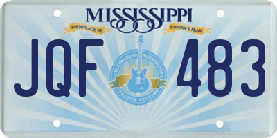MS license plate JQF483