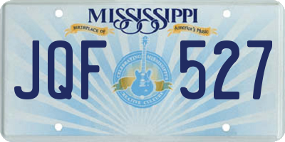 MS license plate JQF527