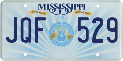 MS license plate JQF529
