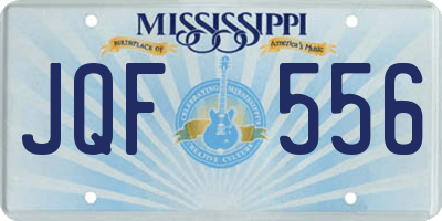 MS license plate JQF556