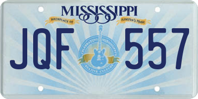 MS license plate JQF557