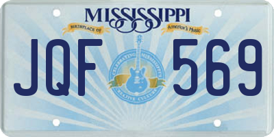 MS license plate JQF569