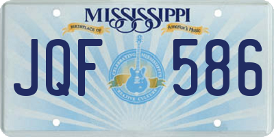 MS license plate JQF586