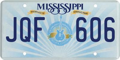 MS license plate JQF606