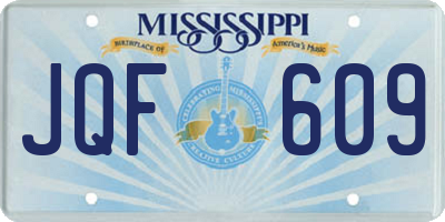 MS license plate JQF609