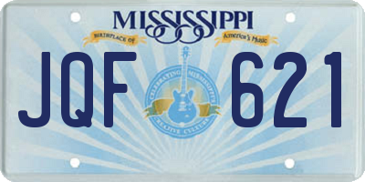 MS license plate JQF621
