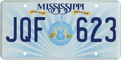 MS license plate JQF623