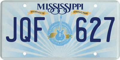 MS license plate JQF627
