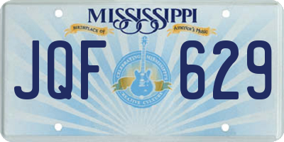 MS license plate JQF629