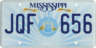 MS license plate JQF656