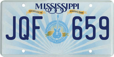 MS license plate JQF659