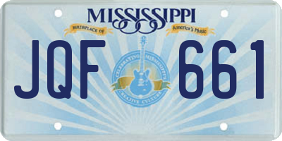 MS license plate JQF661