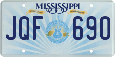 MS license plate JQF690
