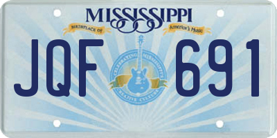 MS license plate JQF691