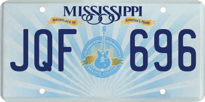 MS license plate JQF696