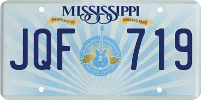MS license plate JQF719