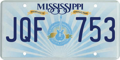 MS license plate JQF753