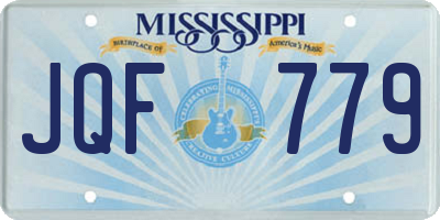 MS license plate JQF779