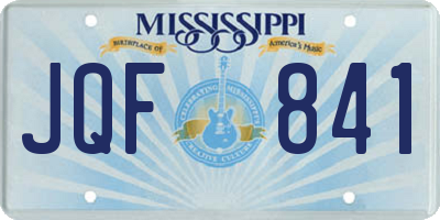 MS license plate JQF841