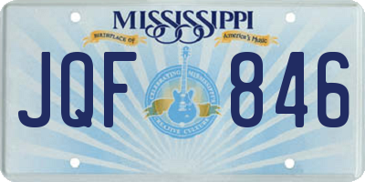 MS license plate JQF846
