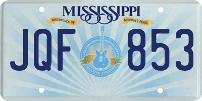 MS license plate JQF853
