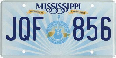 MS license plate JQF856